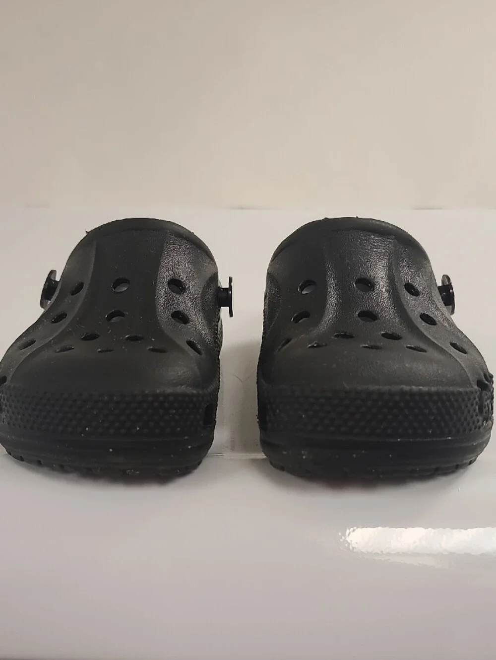 Kids Black CROCS Clog Shoes - Casual Slip-On  No Heel Strap - Size 8